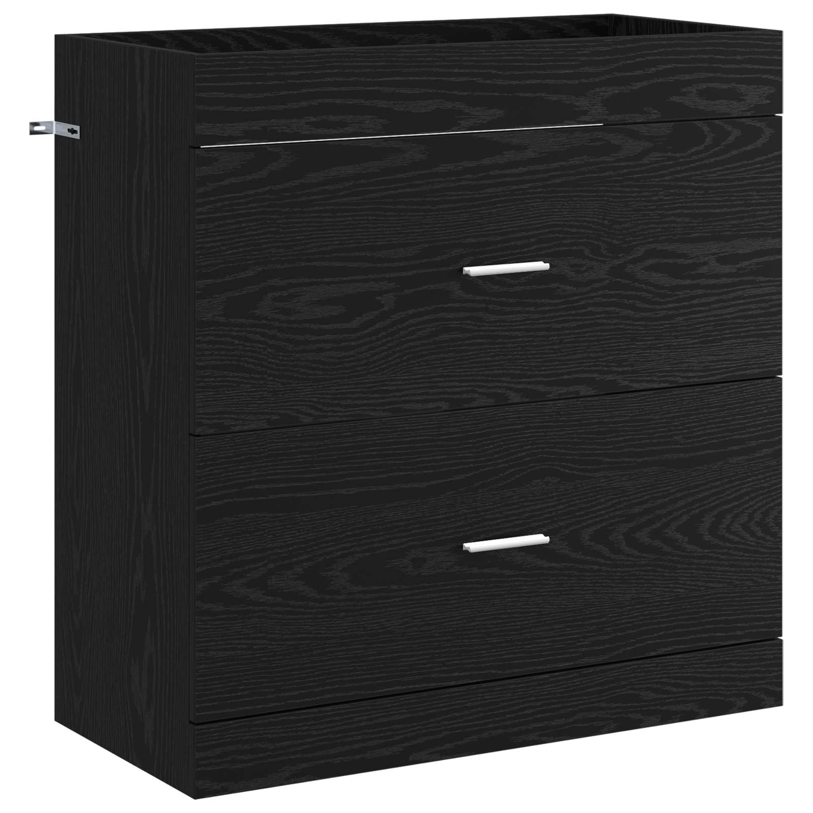 Set di mobili per il bagno Rovere Nero 81 x 40 x 84,5 cm | homemem39