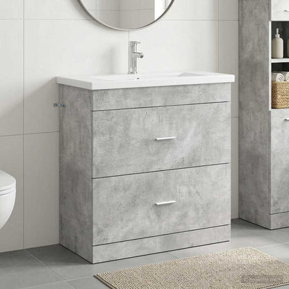 Set di mobili per il bagno Grigio Cemento 81 x 40 x 84,5 cm | homemem39