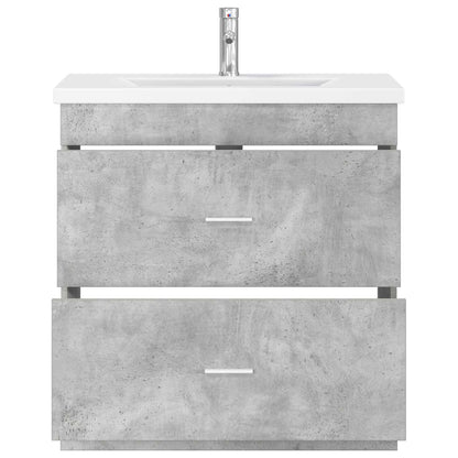Set di mobili per il bagno Grigio Cemento 81 x 40 x 84,5 cm | homemem39