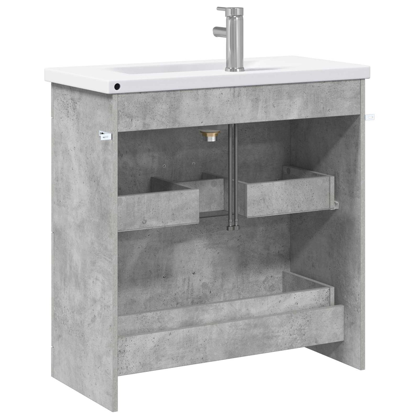 Set di mobili per il bagno Grigio Cemento 81 x 40 x 84,5 cm | homemem39