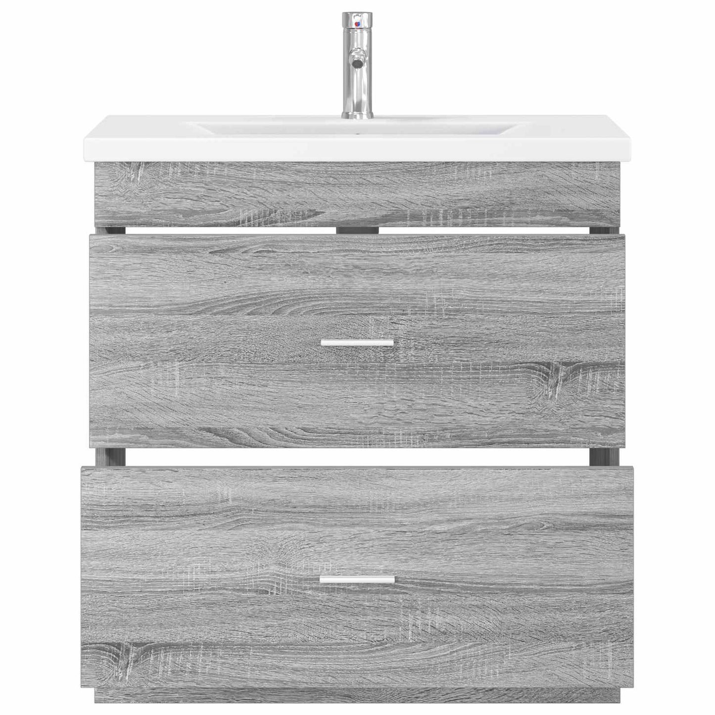 Set di mobili per il bagno Sonoma grigio 81 x 40 x 84,5 cm | homemem39
