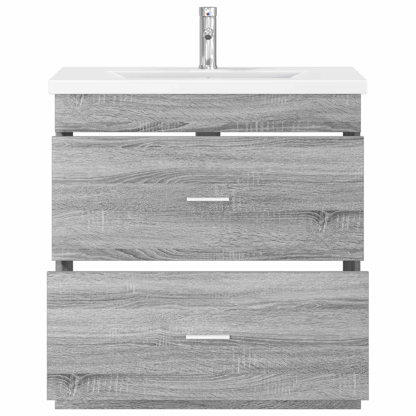 Set di mobili per il bagno Sonoma grigio 81 x 40 x 84,5 cm | homemem39