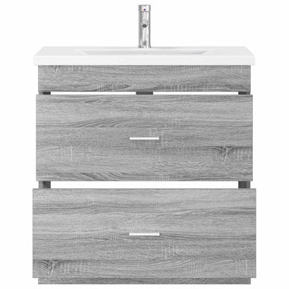 Set di mobili per il bagno Sonoma grigio 81 x 40 x 84,5 cm | homemem39