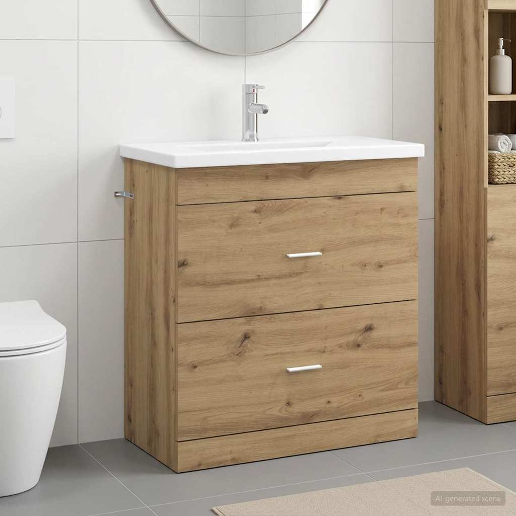 Set di mobili per il bagno Rovere Artigianale 81 x 40 x 84,5 cm | homemem39