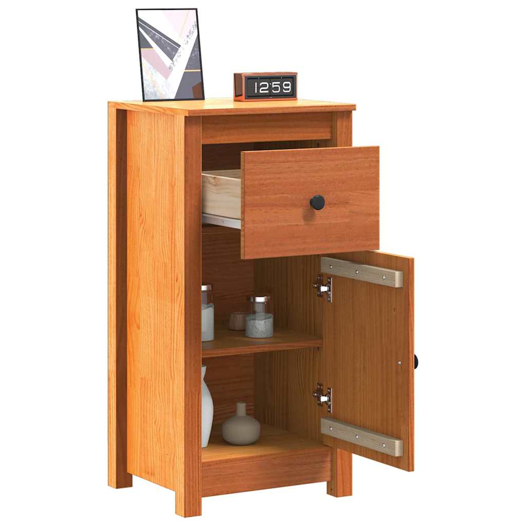 Credenza 2 pcs Marrone cerato 39 x 34,5 x 80 cm Pino massello