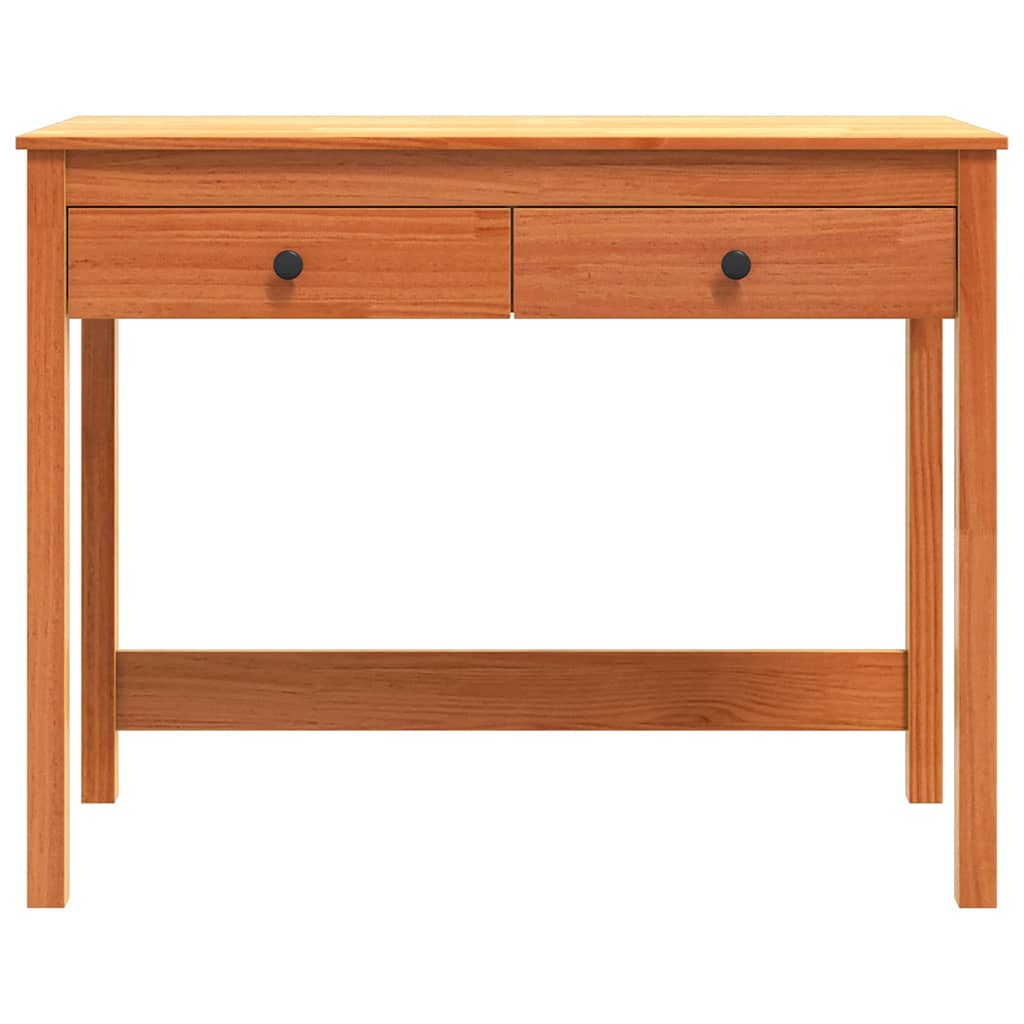 Scrivania Max Marrone 100 x 50 x 78 cm Pino massello | homemem39