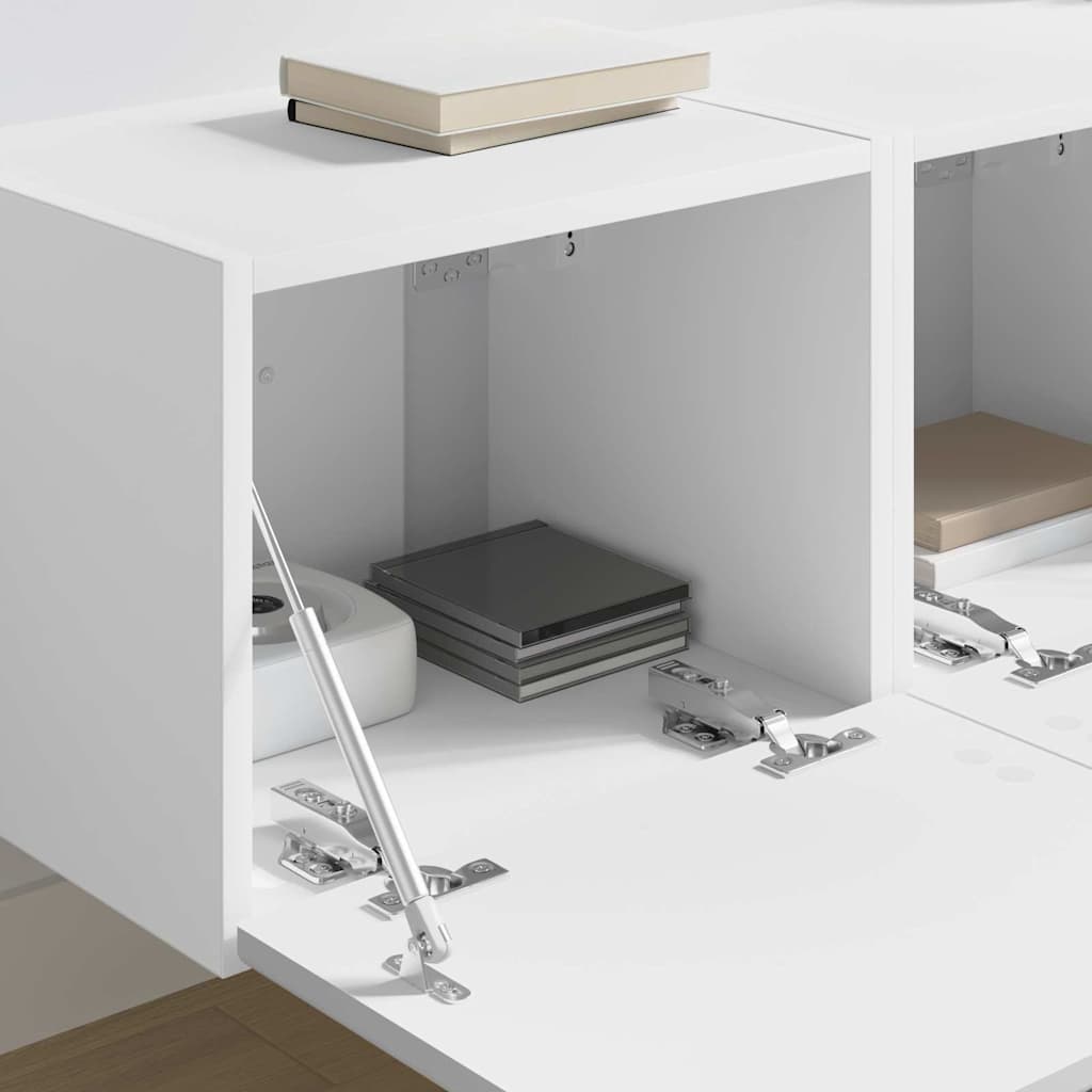 Mobile TV da parete 2 pcs Bianco 60 x 31 x 29.5 cm