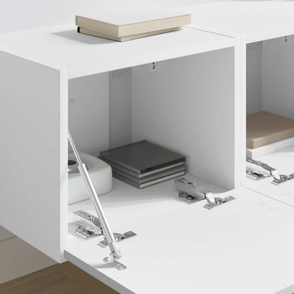 Mobile TV da parete 2 pcs Bianco 60 x 31 x 29.5 cm