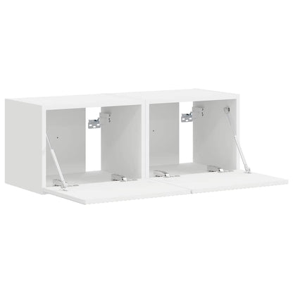 Mobile TV da parete 2 pcs Bianco 60 x 31 x 29.5 cm