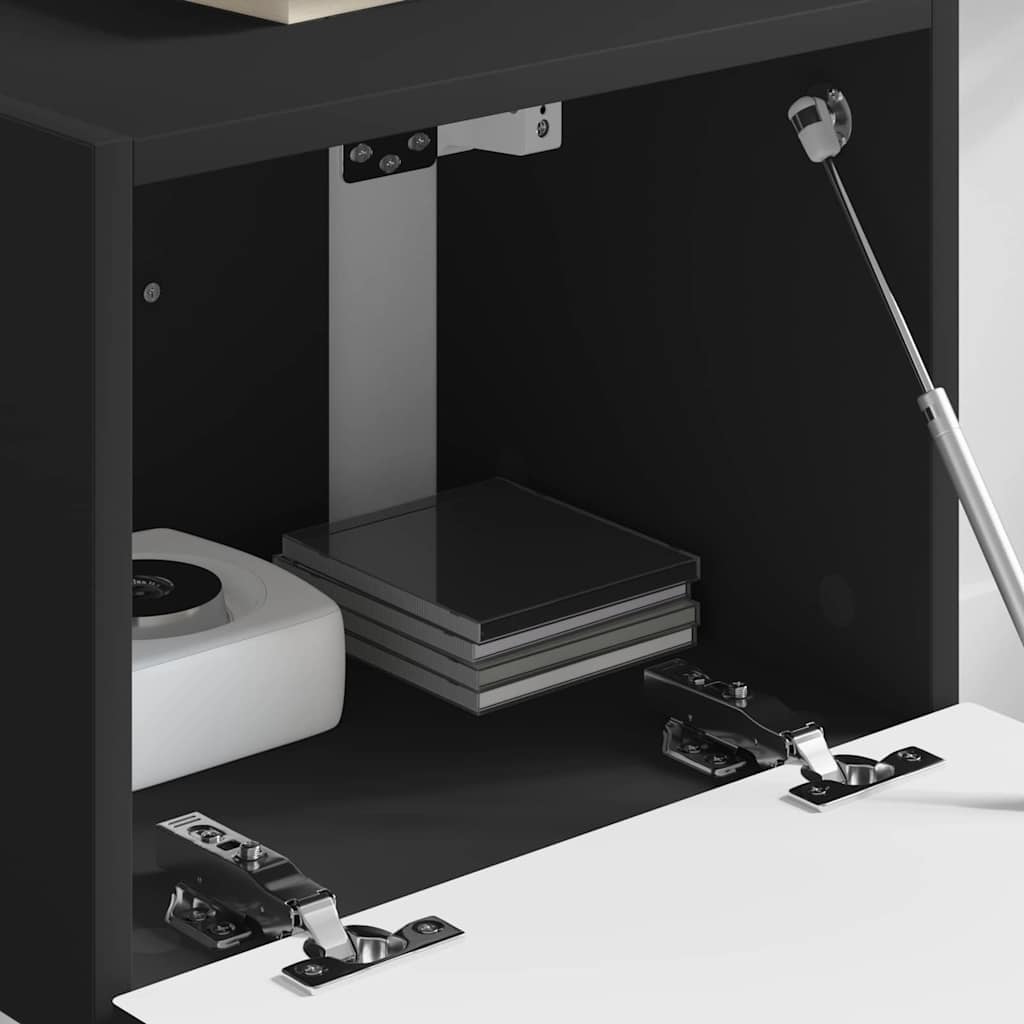 Mobile TV da parete Nero 60 x 31 x 29.5 cm Legno multistrato