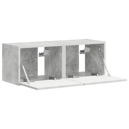 Mobile TV da parete 2 pcs Calcestruzzo 60 x 31 x 29.5 cm