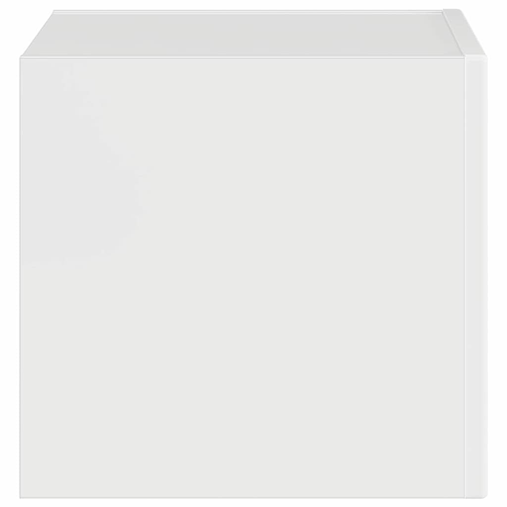 Mobile TV da parete Bianco Lucido 60 x 31 x 29.5 cm