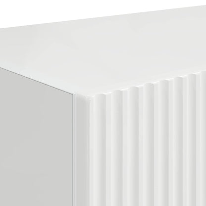 Mobile TV da parete 2 pcs Bianco Lucido 60 x 31 x 29.5 cm