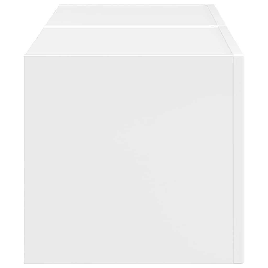 Mobile TV da parete 2 pcs Bianco Lucido 60 x 31 x 29.5 cm