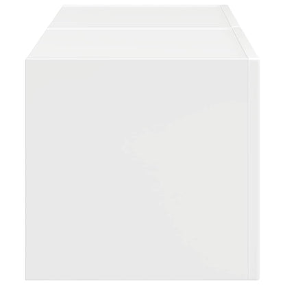 Mobile TV da parete 2 pcs Bianco Lucido 60 x 31 x 29.5 cm