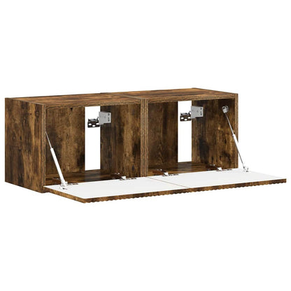 Mobile TV da parete 2 pcs Rovere fumé 60 x 31 x 29.5 cm