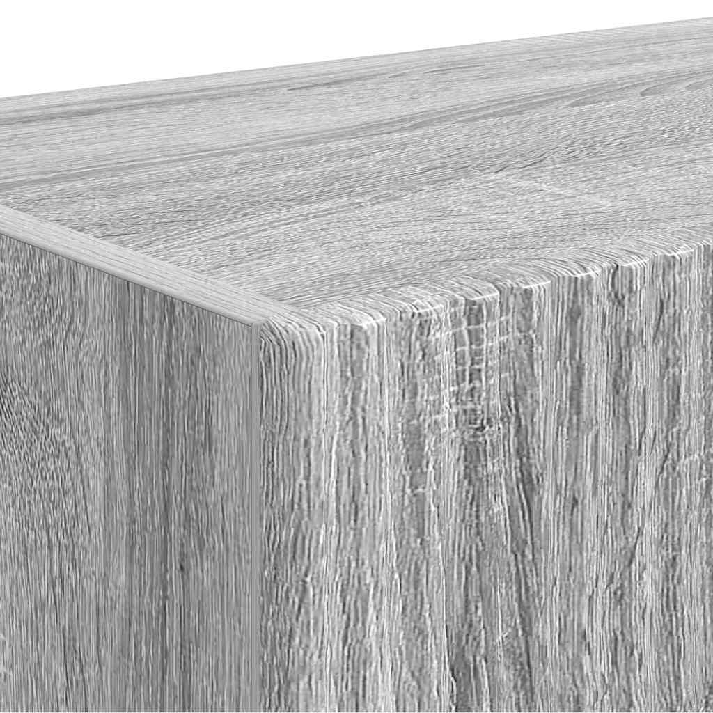 Mobile TV da parete 2 pz Grigio Sonoma Legno ingegnerizzato