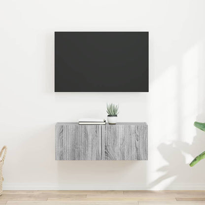 Mobile TV da parete 2 pcs Grigio Sonoma 60 x 31 x 29.5 cm