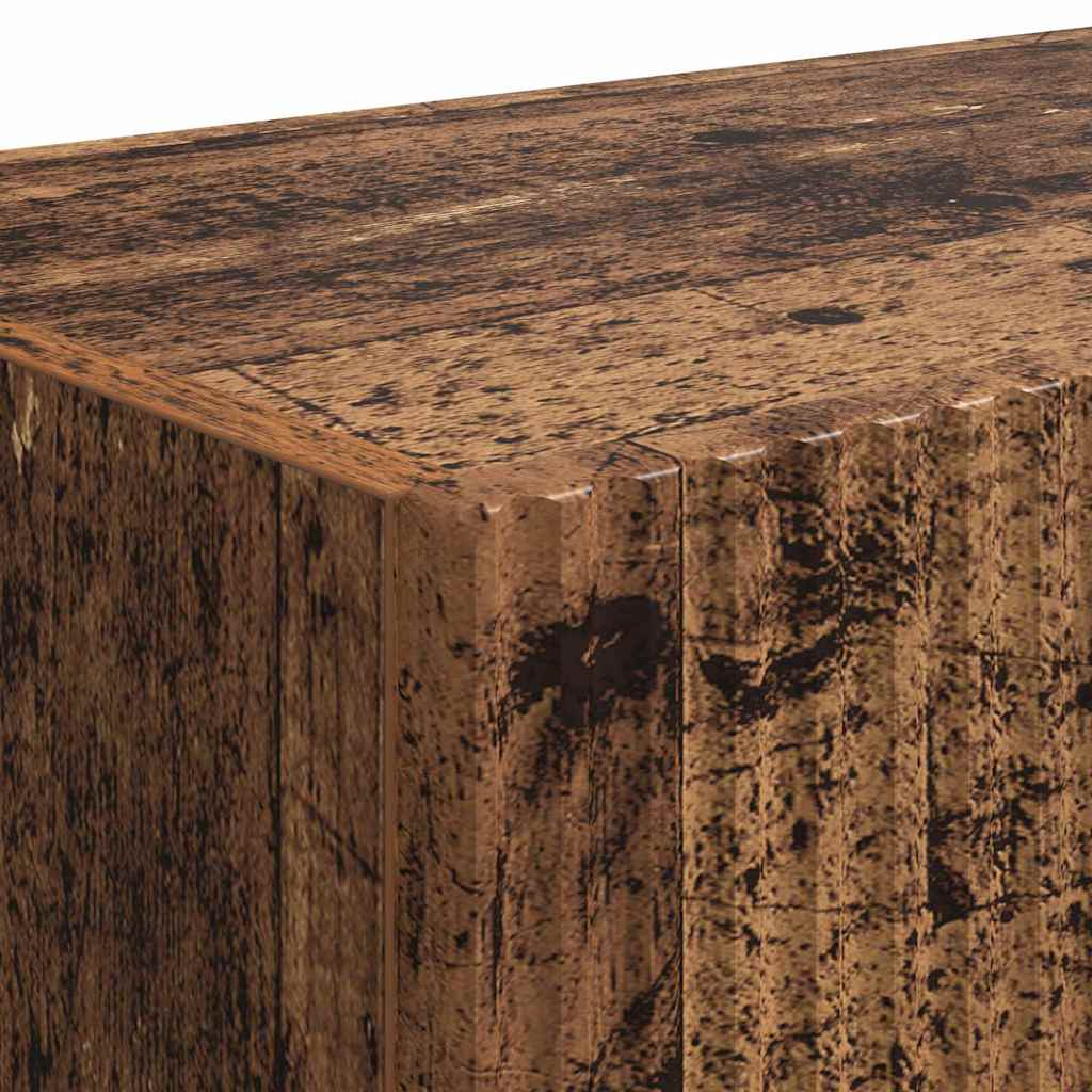 Mobile TV da parete 2 pz Legno vecchio Legno ingegnerizzato