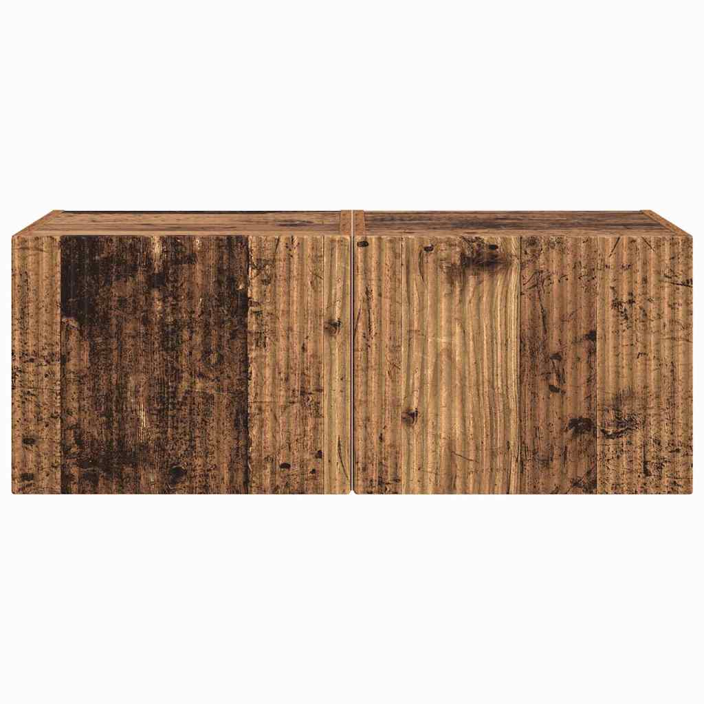 Mobile TV da parete 2 pcs Legno vecchio 60 x 31 x 29.5 cm