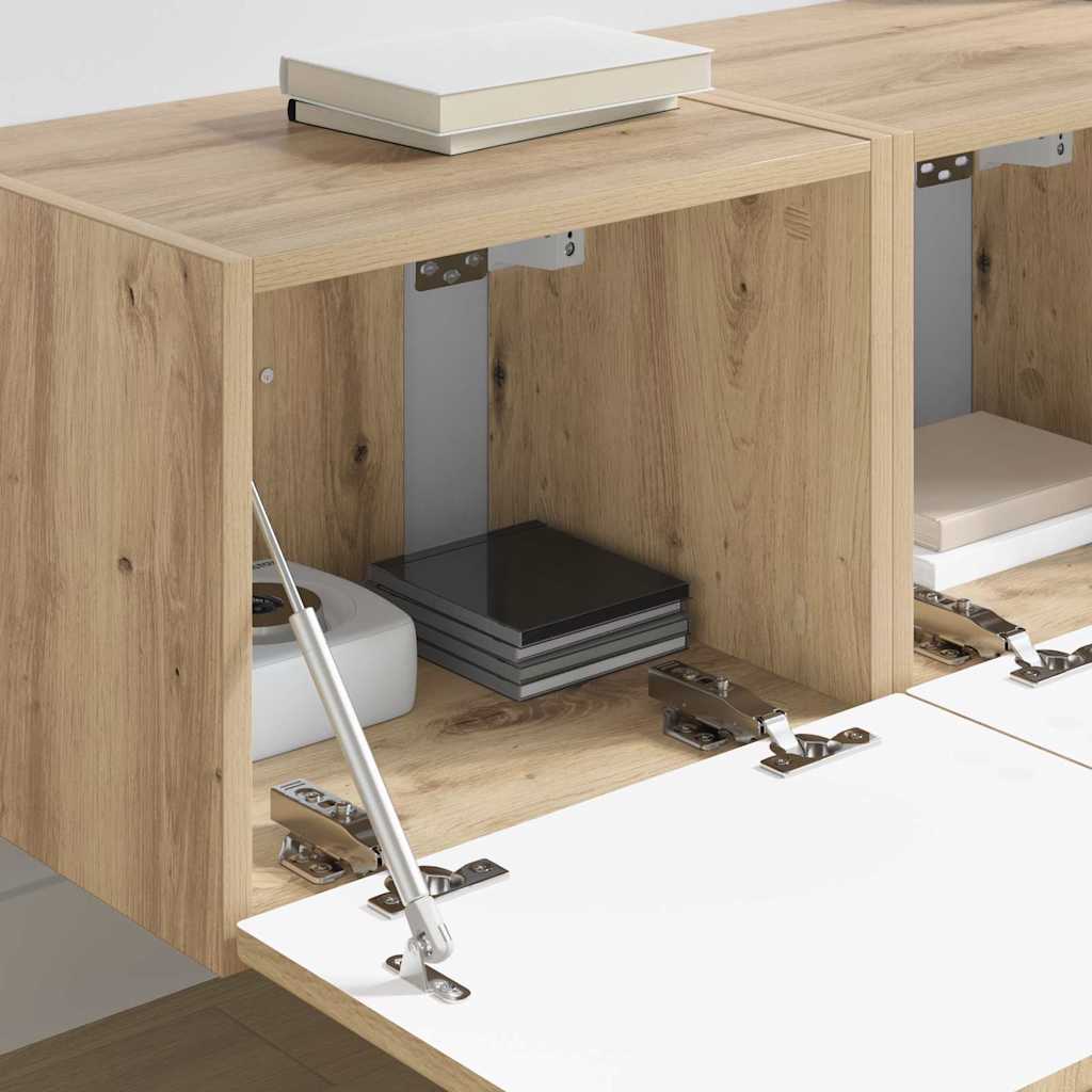 Mobile TV da parete 2 pcs Rovere Artigianale 60 x 31 x 29.5 cm