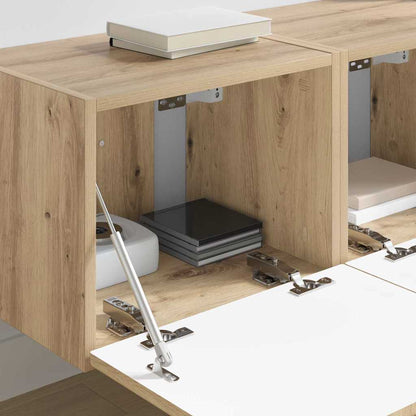 Mobile TV da parete 2 pcs Rovere Artigianale 60 x 31 x 29.5 cm