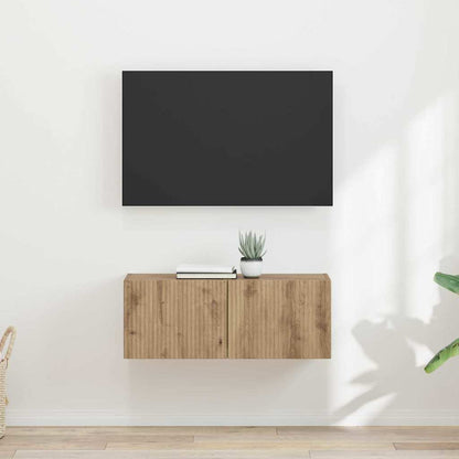 Mobile TV da parete 2 pcs Rovere Artigianale 60 x 31 x 29.5 cm