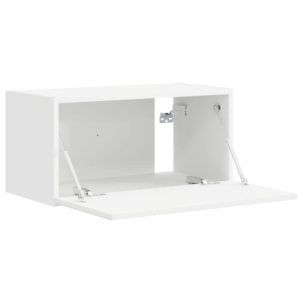 Mobile TV da parete Bianco 60 x 31 x 29.5 cm Legno multistrato