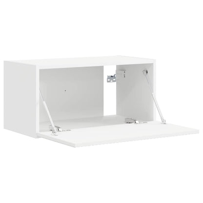 Mobile TV da parete Bianco 60 x 31 x 29.5 cm Legno multistrato