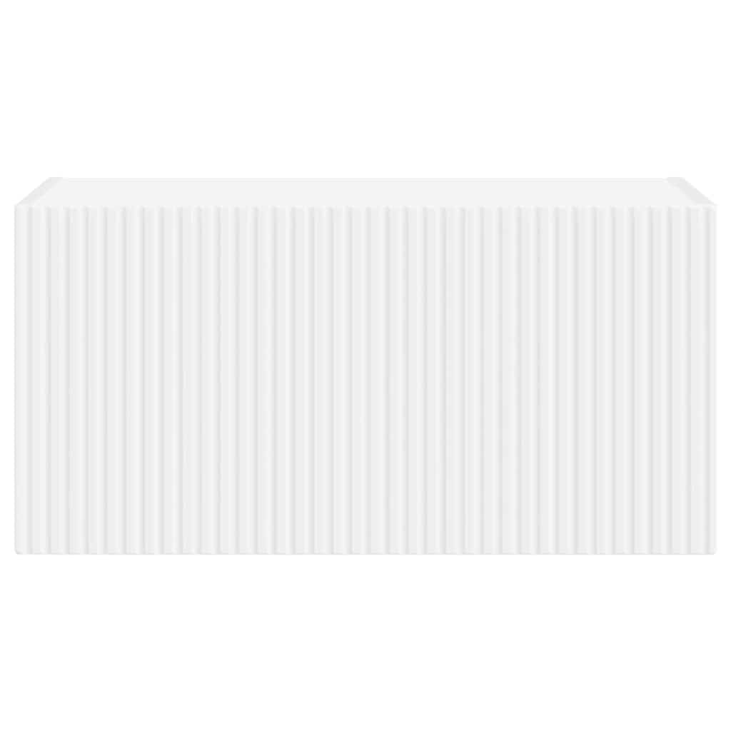 Mobile TV da parete Bianco 60 x 31 x 29.5 cm Legno multistrato