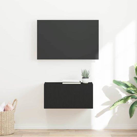 Mobile TV da parete Nero 60 x 31 x 29.5 cm Legno multistrato