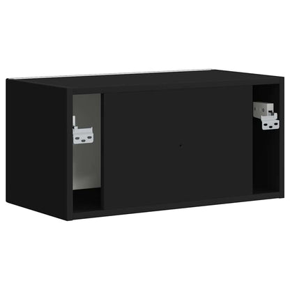 Mobile TV da parete Nero 60 x 31 x 29.5 cm Legno multistrato