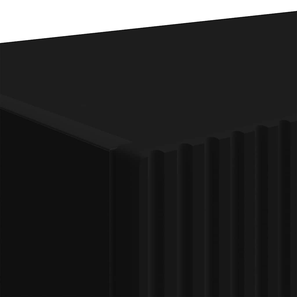 Mobile TV da parete 2 pcs Nero 60 x 31 x 29.5 cm