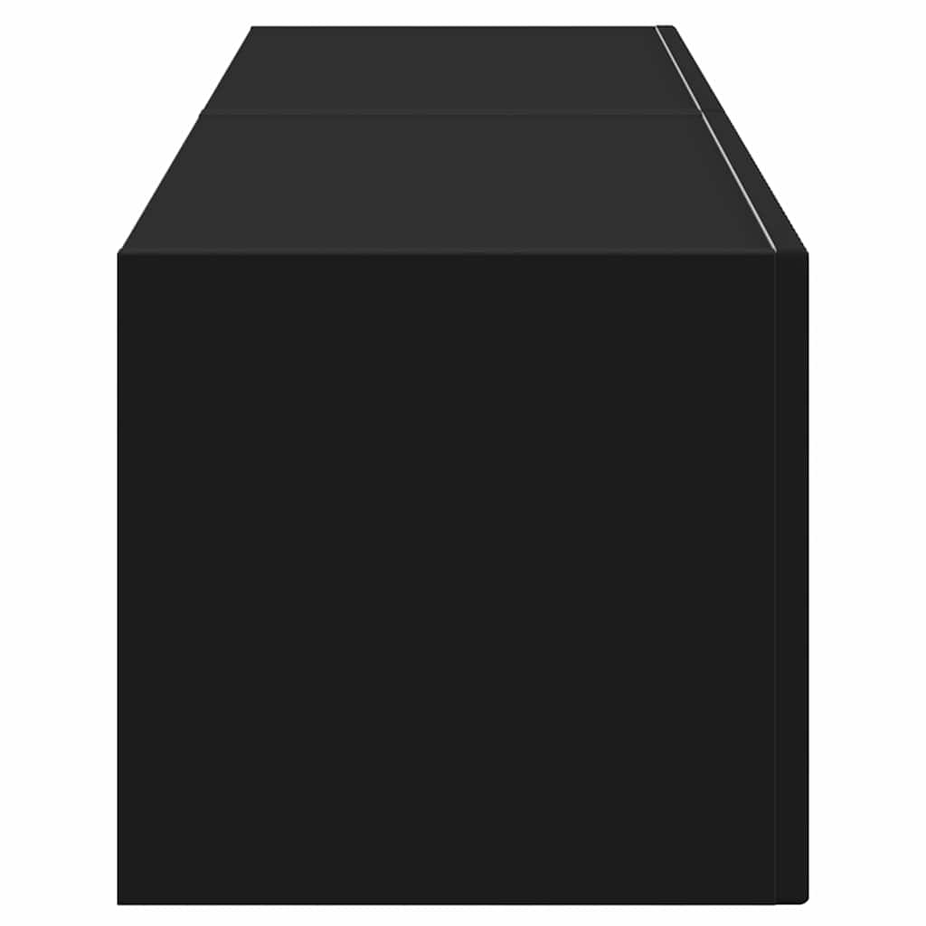 Mobile TV da parete 2 pcs Nero 60 x 31 x 29.5 cm