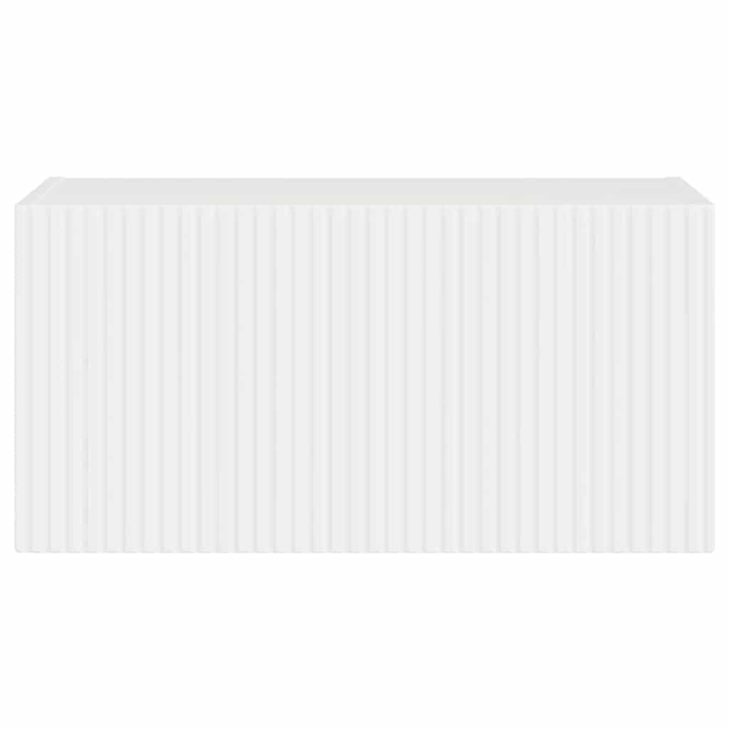 Mobile TV da parete Bianco Lucido 60 x 31 x 29.5 cm