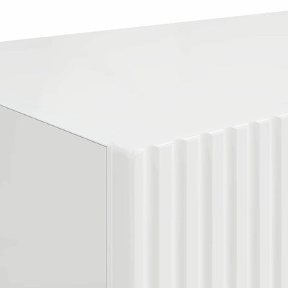 Mobile TV da parete 2 pcs Bianco Lucido 60 x 31 x 29,5 cm | homemem39