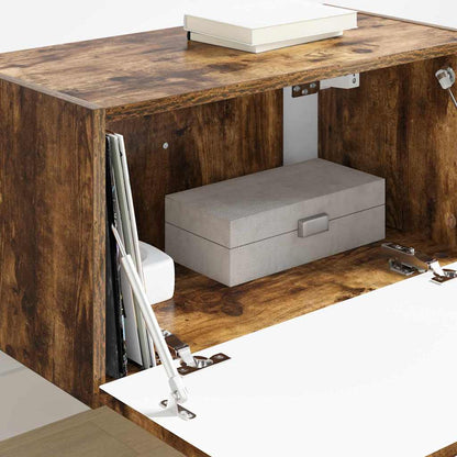 Mobile TV da parete Rovere fumé 60 x 31 x 29.5 cm