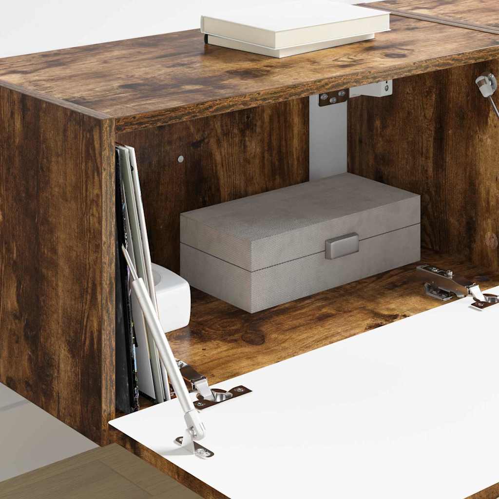 Mobile TV da parete 2 pcs Rovere fumé 60 x 31 x 29.5 cm