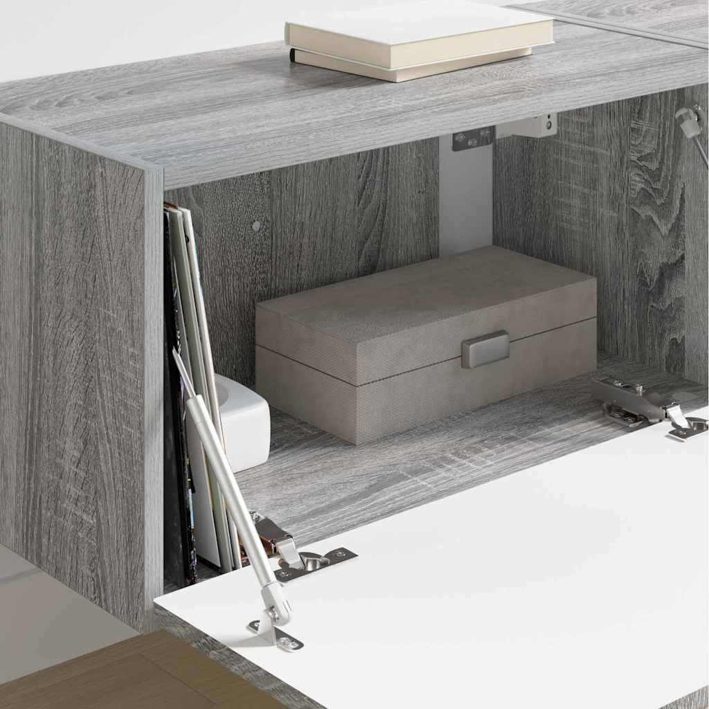 Mobile TV da parete 2 pcs Grigio Sonoma 60 x 31 x 29.5 cm