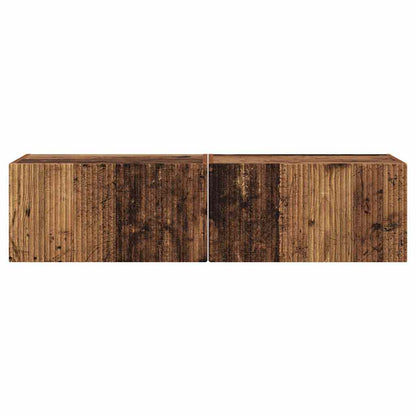 Mobile TV da parete 2 pcs Legno vecchio 60 x 31 x 29.5 cm
