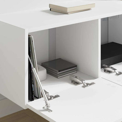 Mobile TV da parete Bianco 60 x 31 x 29.5 cm Legno multistrato