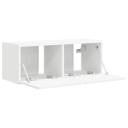 Mobile TV da parete Bianco 60 x 31 x 29.5 cm Legno multistrato