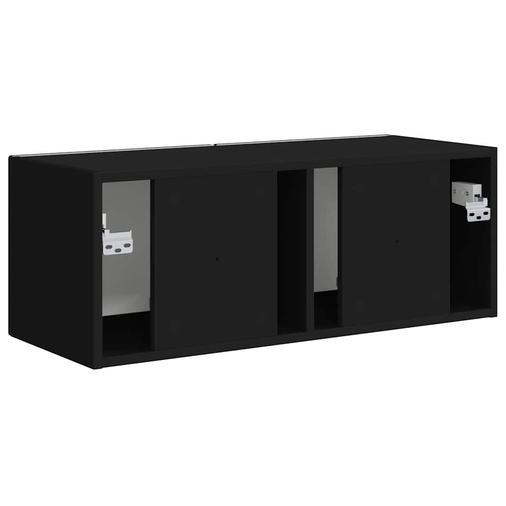 Mobile TV da parete Nero 60 x 31 x 29.5 cm Legno multistrato