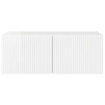 Mobile TV da parete Bianco Lucido 60 x 31 x 29.5 cm