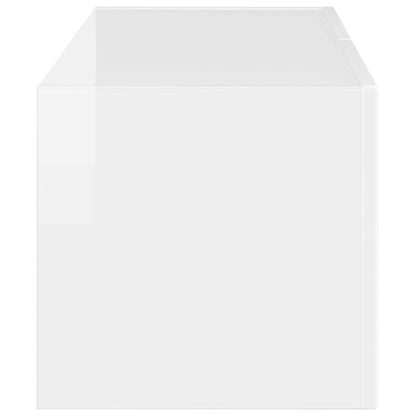 Mobile TV da parete Bianco Lucido 60 x 31 x 29.5 cm