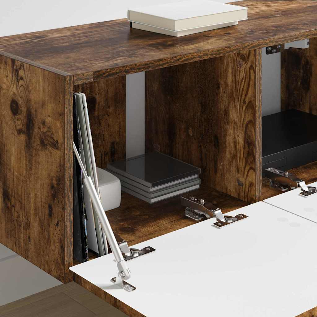 Mobile TV da parete Rovere fumé 60 x 31 x 29.5 cm