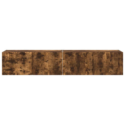 Mobile TV da parete 2 pcs Rovere fumé 60 x 31 x 29.5 cm