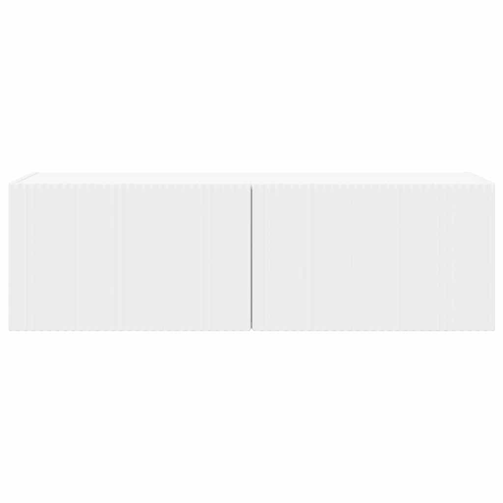 Mobile TV da parete Bianco 60 x 31 x 29.5 cm Legno multistrato