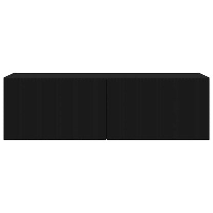 Mobile TV da parete Nero 60 x 31 x 29.5 cm Legno multistrato