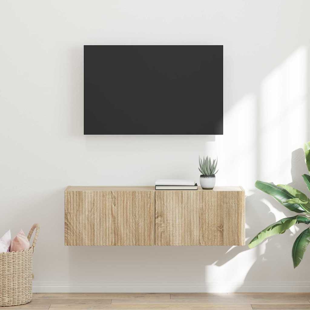 Mobile TV da parete Sonoma 98 x 31 x 29,5 cm Legno multistrato